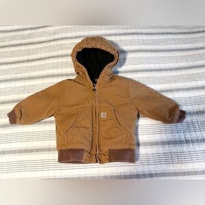 Carhartt Jacket baby size 24 months quilted lined zip up